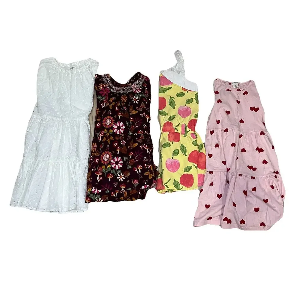 Lot Of 4 Girls‎ Gymboree And Crewcuts Dresses Size 7 Bundle Of Four Mixed Brand
